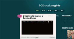 Desktop Screenshot of 100russiangirls.com