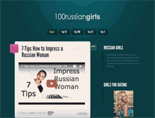 Tablet Screenshot of 100russiangirls.com